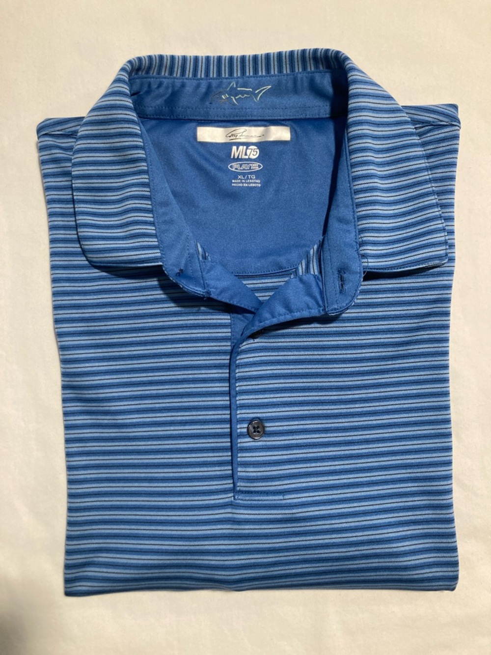 Greg Norman Collection Blue Striped  (Item No. C14)